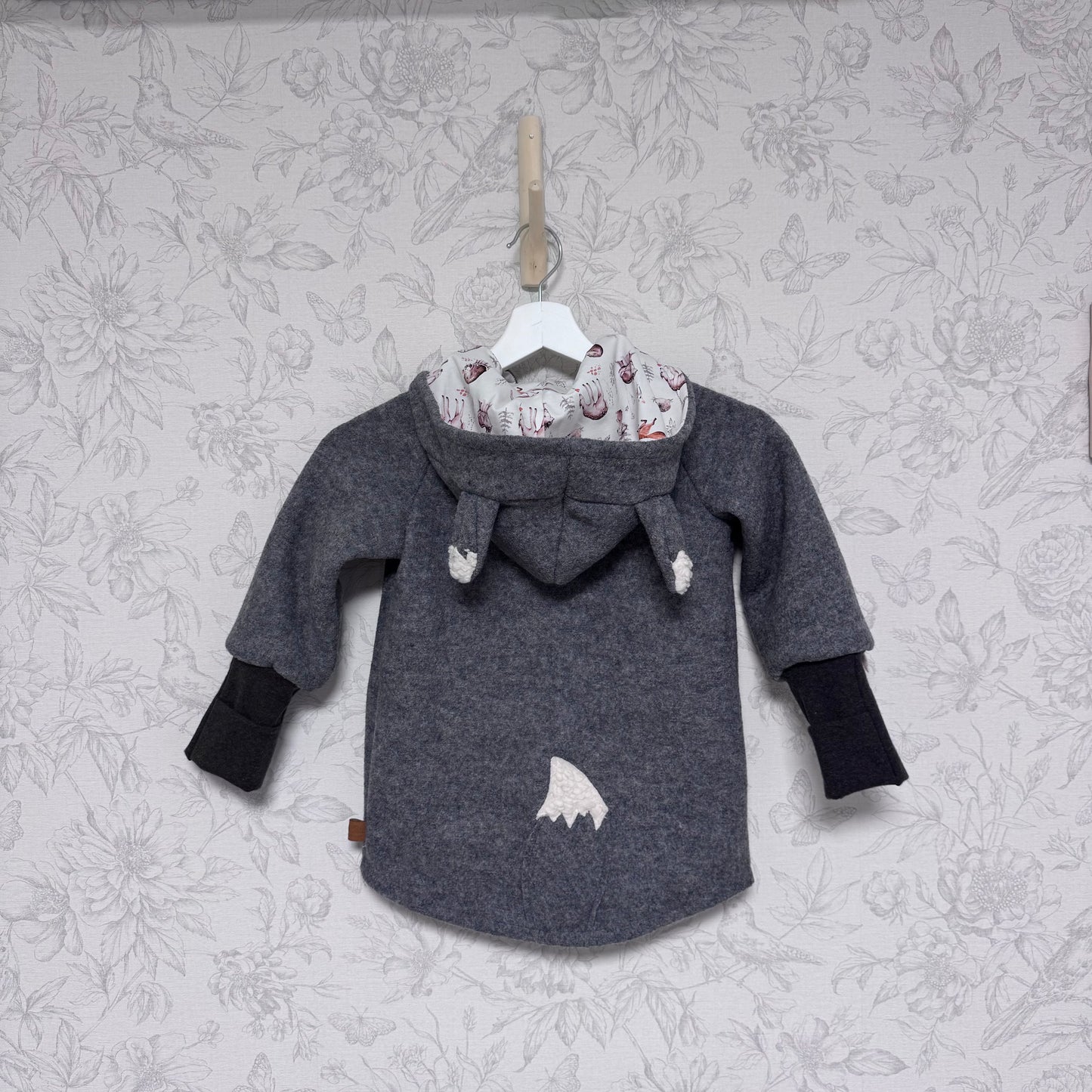 Wolf Wollwalkjacke mit Waldtieren