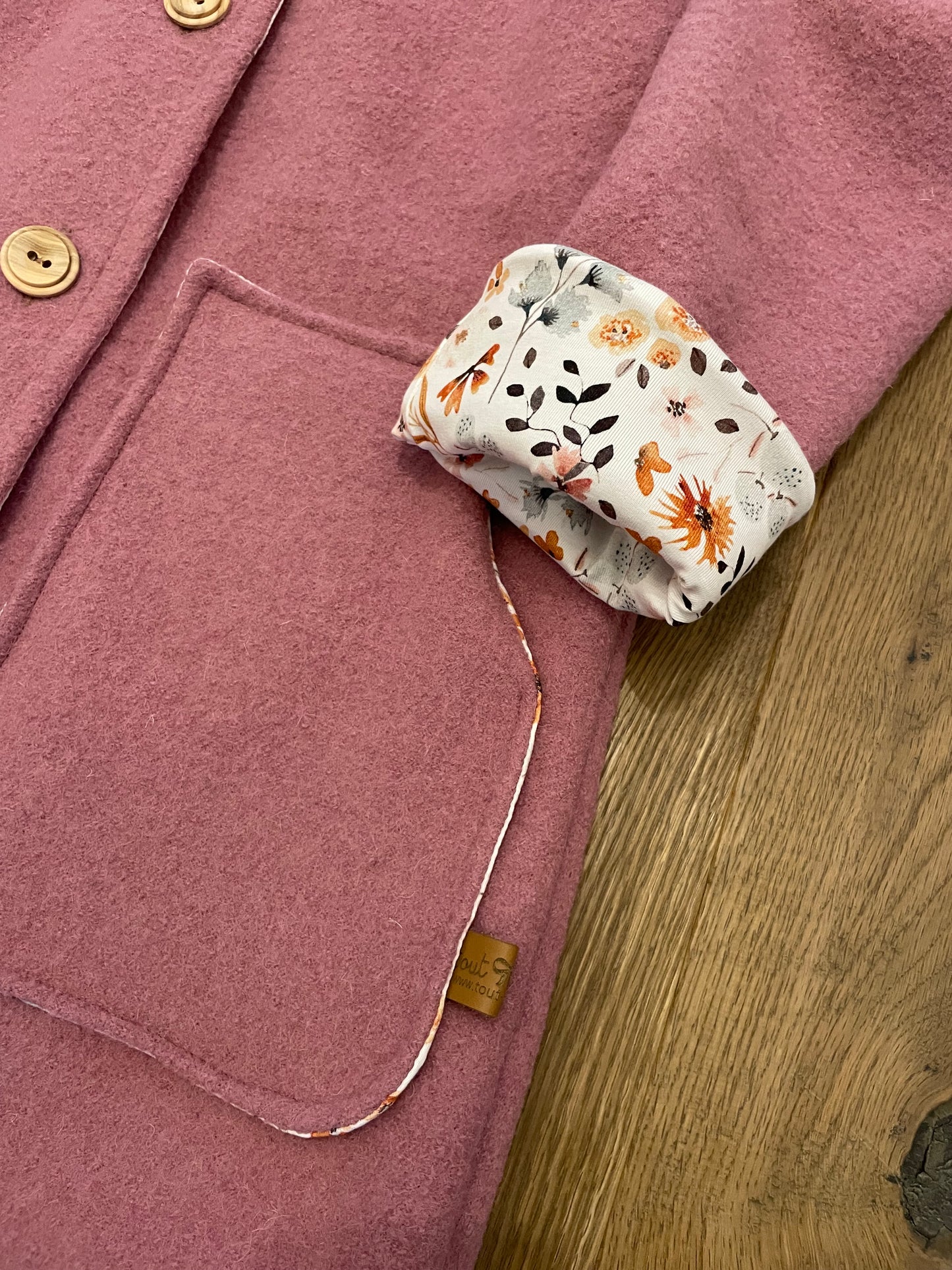 Damen Wollwalkmantel