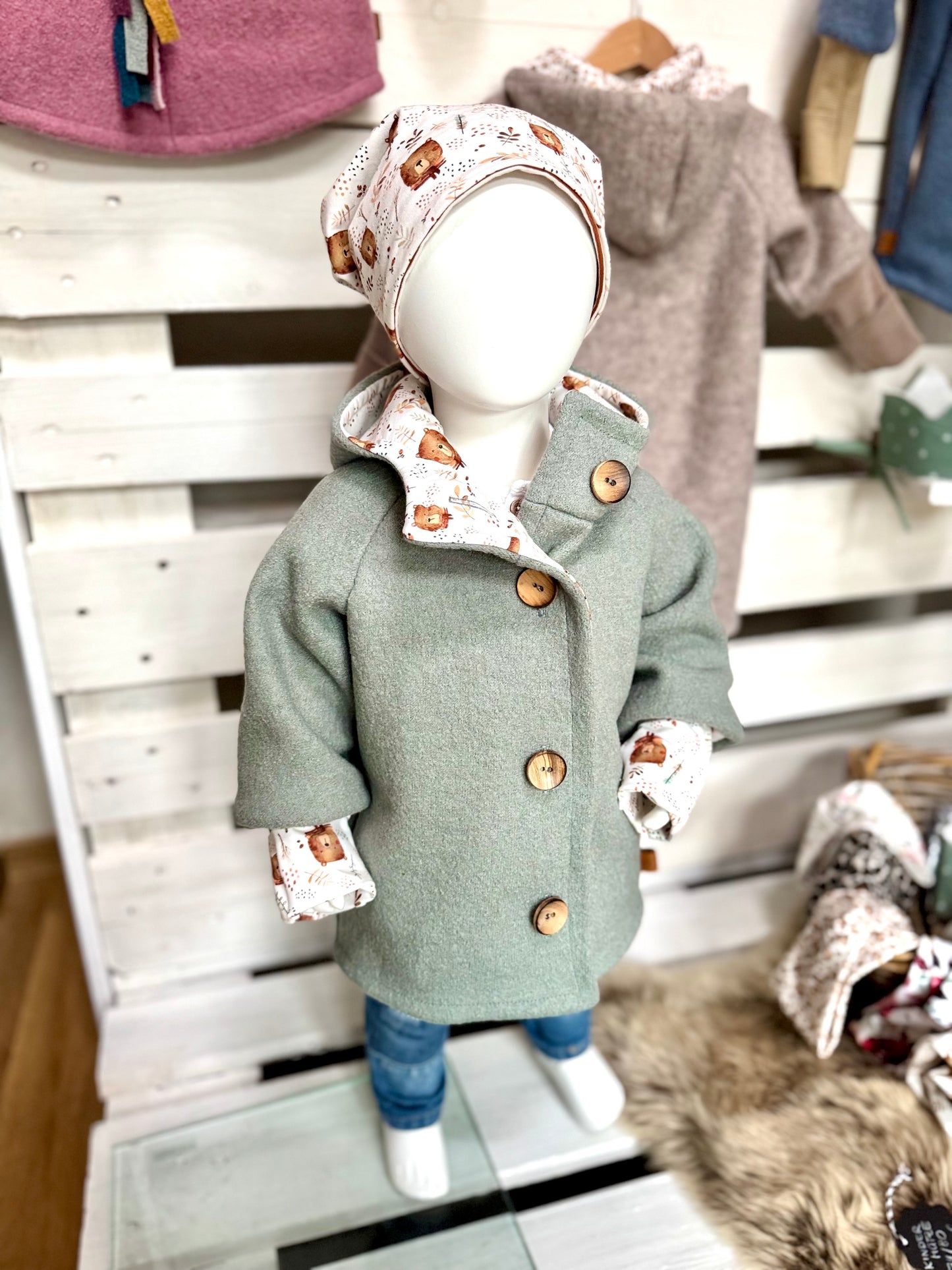 Kinder Wollwalkjacke Walkjacke