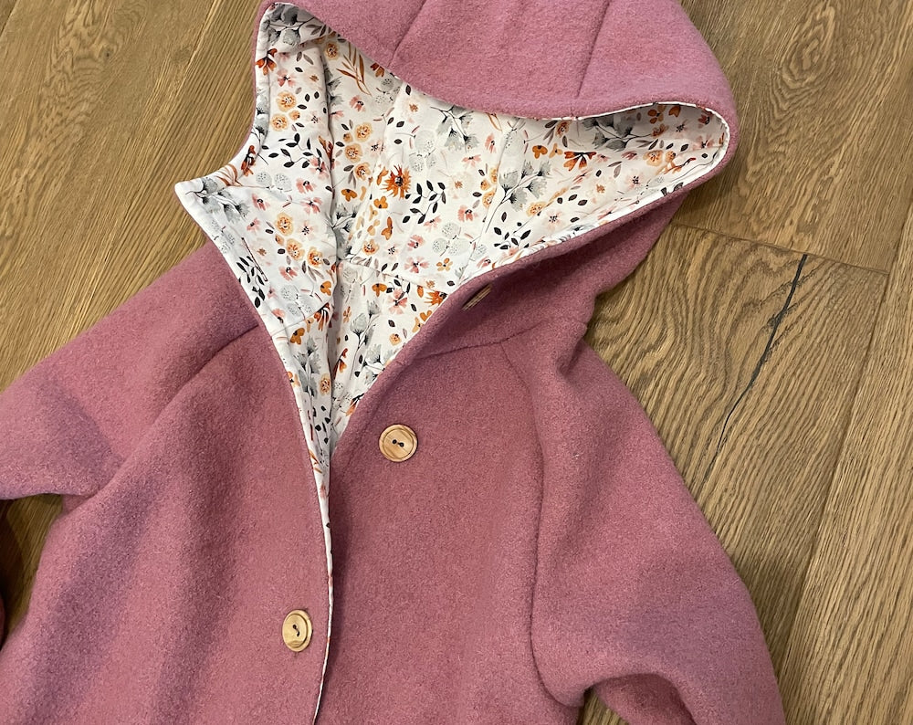 Damen Wollwalkmantel