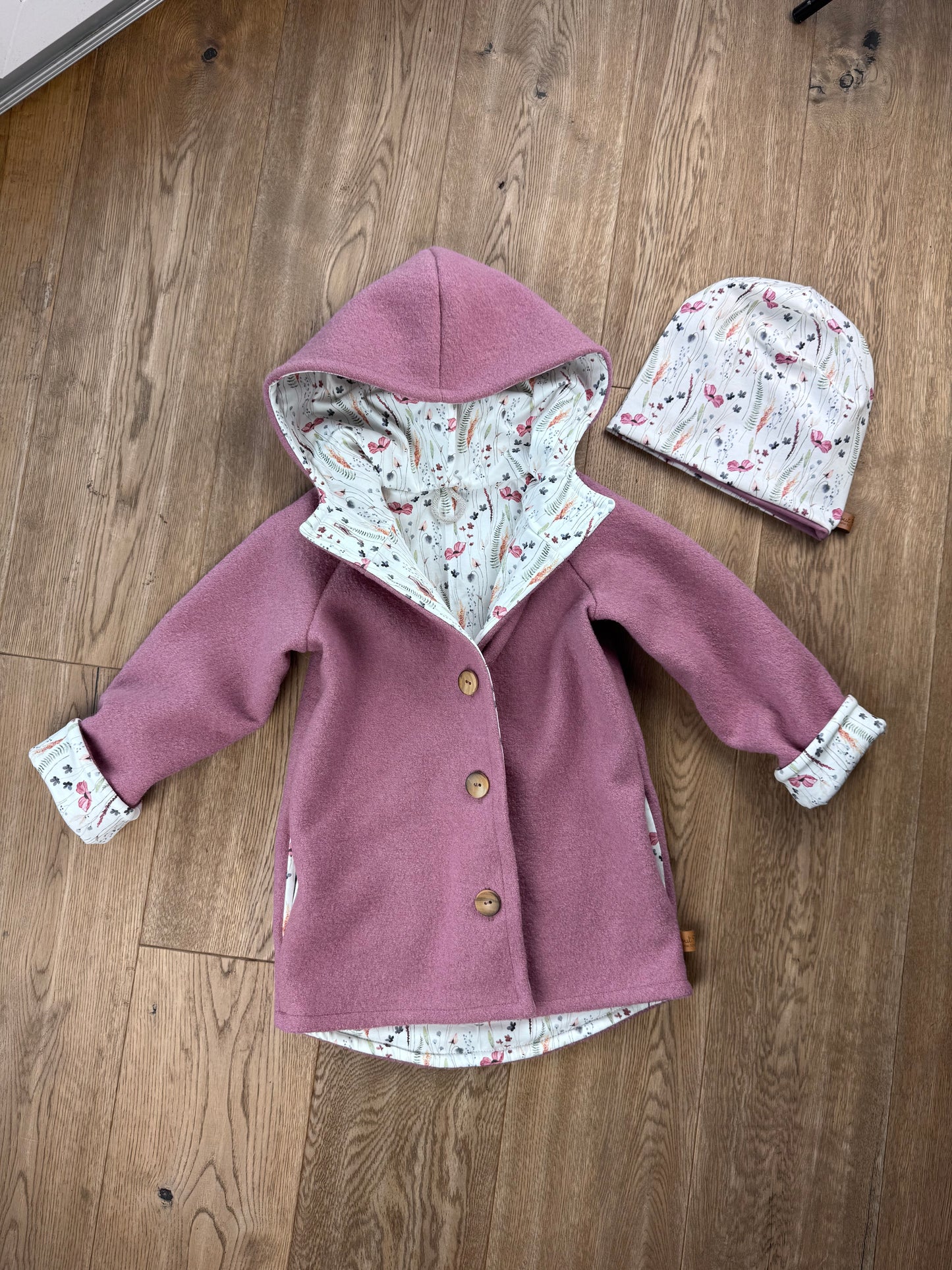 Kinder Walkjacke mit Blumen