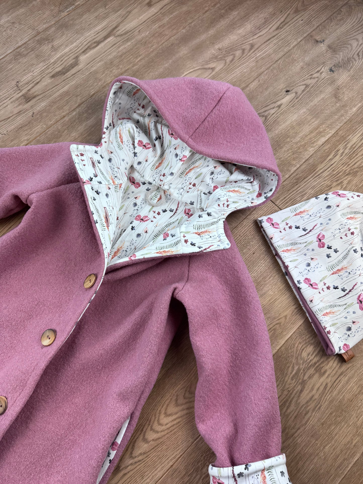 Kinder Walkjacke mit Blumen